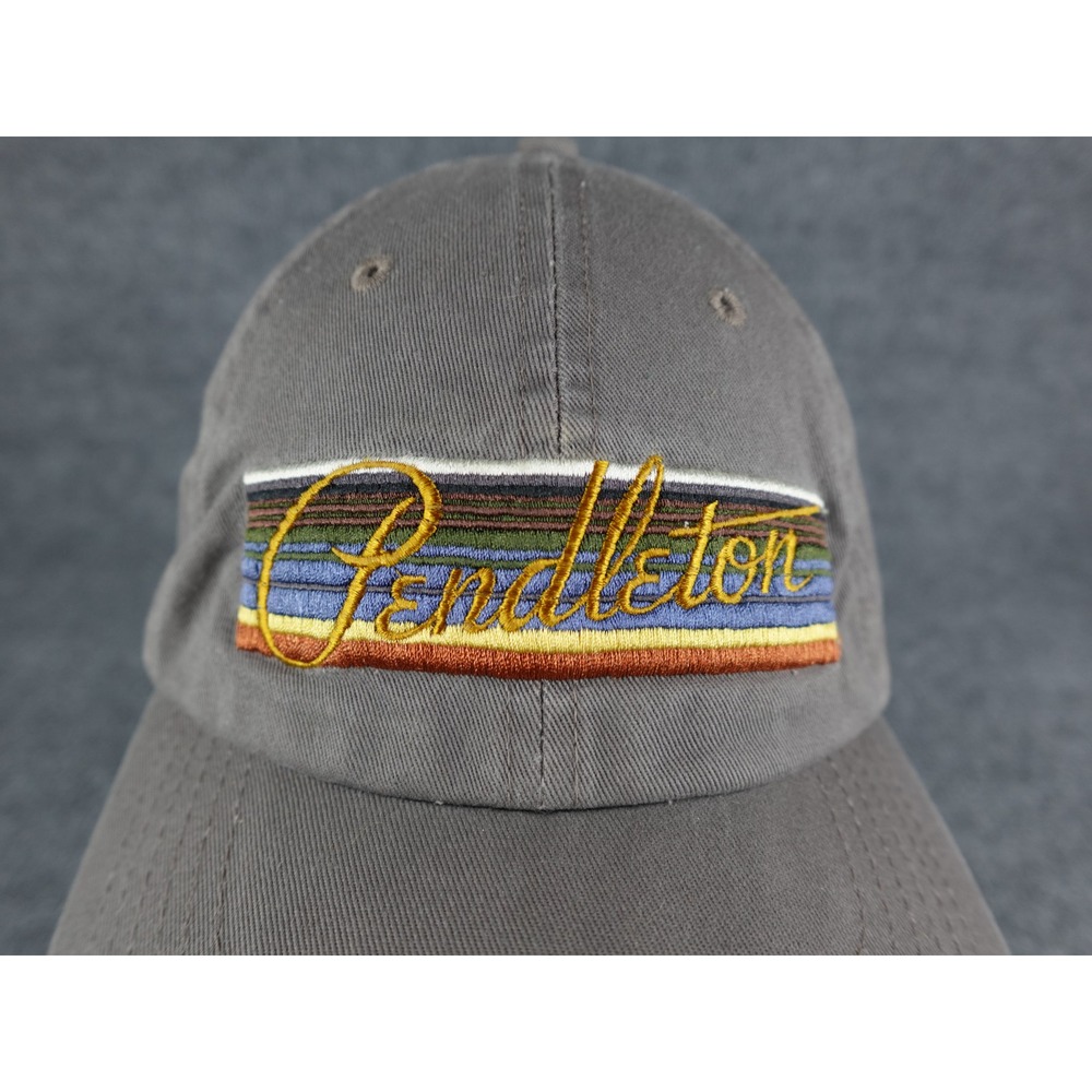 Pendleton Baseball Cap Gray Embroidered Logo Teep… - image 2